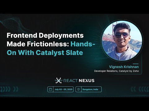 Frontend Deployments Made Frictionless: Hands-On with Catalyst Slate