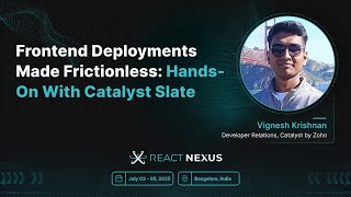 Frontend Deployments Made Frictionless: Hands-On with Catalyst Slate