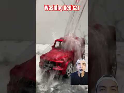 Washing Red Car #shorts #putrachandubbing #dubbing