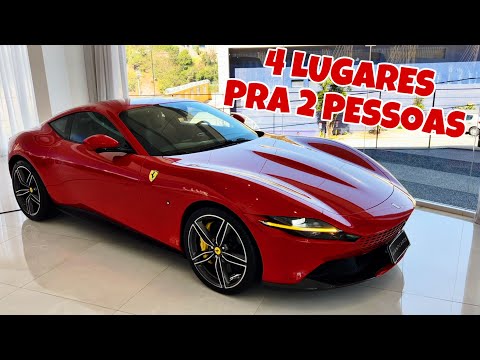 FERRARI ROMA - A FERRARI DE 4 LUGARES QUE SÓ CABEM 2 PESSOAS