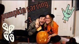 pumpkin carving w/ my boyfriend