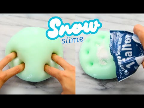 Fun Summer DIY Activity! How To Make ICEE Snow Slime! ASMR!
