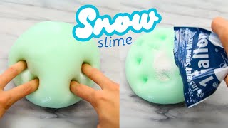 Fun Summer DIY Activity! How To Make ICEE Snow Slime! ASMR!