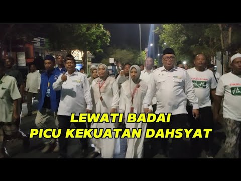 DIHANTAM KANAN KIRI, PASANGAN HARMONIS AKHIRNYA MENDAFTAR KE KPU REMBANG