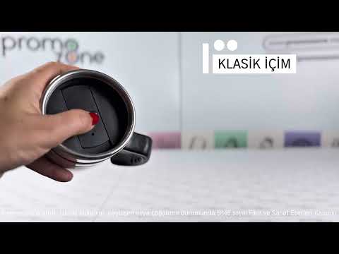 450 ml Saplı Paslanmaz Çelik Termos Bardak Promozone