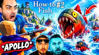 BEYLER APOLLO YU DEV BALIK YEDİ 😱 PİRANHA BOSS ! HOW TO FİSH EKİP #2 ÜMİDİ,SESEGEL,APOLLO,TAKLA KİNG