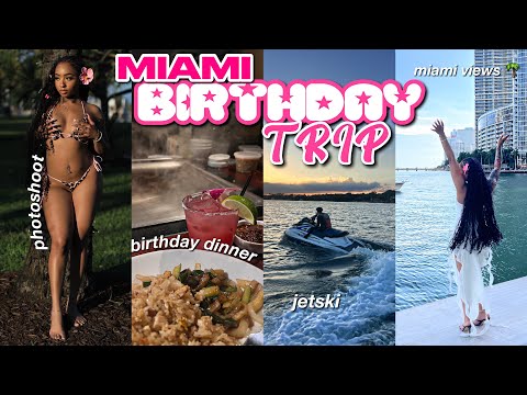 Celebrating My 23rd BIRTHDAY In MIAMI 🌴 Jet Ski, Brunch,Birthday Dinner, Tattoo Appointment & MORE