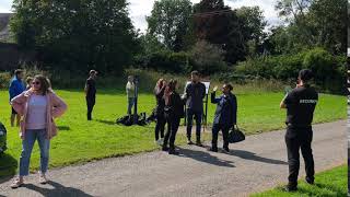 Good Morning American and Ginger Zee visit us and "Lallybroch"