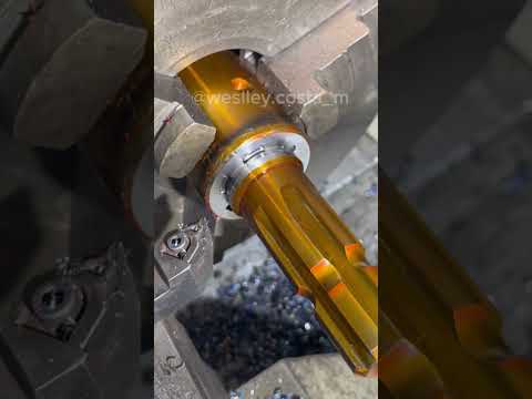 Serviço no eixo #mecanico #torno #machine #tornocnc #cnc #torneiromecanico #welding #shorts