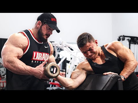 TRISTYN LEE and HUNTER LABRADA Train Arms || Full Workout EXPLAINED