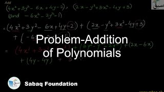 Problem-Addition of Polynomials