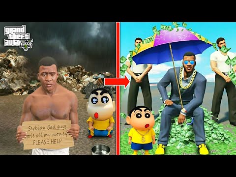 Franklin & Shinchan Become Poor To Rich In GTA 5 😱