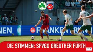 Die Stimmen nach dem Spiel gegen die SpVgg Greuther Fürth