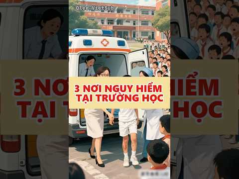 3 nơi nguy hiểm tại trường học, tuyệt đối không chơi! | Qlee VietSub. #hoạthình#animation