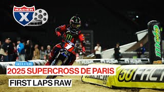 2025 Paris Supercross | First Laps RAW with Webb, Lawrence Brothers, Vialle, Weltin, Stewart, & More