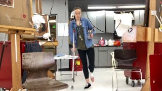 Art College Vlog 17 | Art School on CRUTCHES