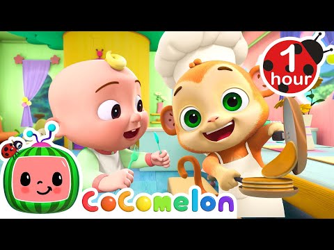 Mochi’s Animal Café 🍱 | CoComelon Animal Time | Food Song & Learning for Kids