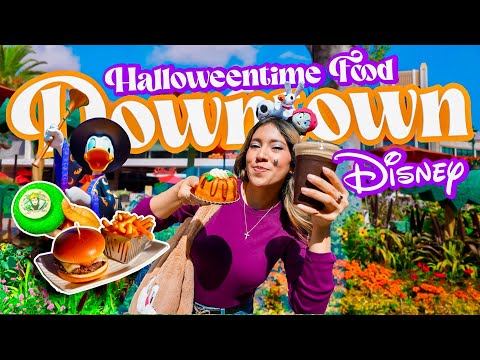 Disney Halloween Time FOOD At Downtown Disney | NEW Caramel Apple Cookie | DISNEYLAND Resort 2024