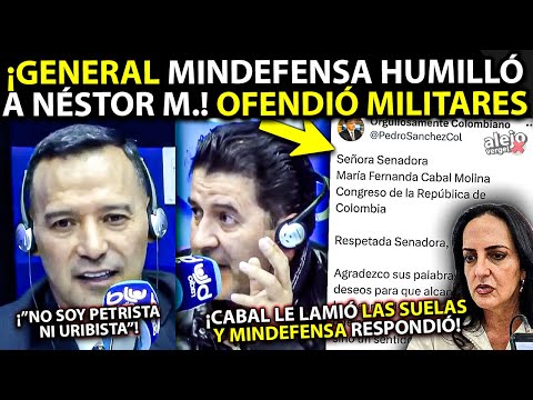 General MinDefensa DESTROZÓ ofensa de Néstor M. ¡Cabal le LAMIÓ SUELAS y le respondió con DD.HH! OJO