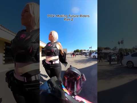 Over here making sure the future generation of riders includes some girls 👩🏼‍🤝‍👩🏽🏍️☺️