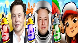 Subway Surfers Classic 2025 vs Elon Musk vs Astronaut Run Gameplay HD