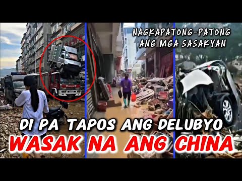 Wasak na ang China! Masaklap di pa tapos ang delubyo! Nagkapatong-patong ang mga sasakyan!
