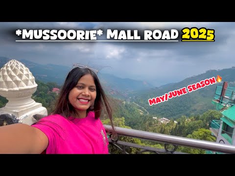 Mussoorie Mall Road 2025 Latest Video😍|| Night View Mall Road And View Point || 1 Day Night Stay