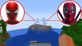 Spiderman vs Deadpool in Minecraft