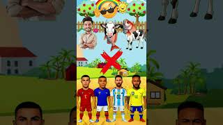 Messi vs Neymar মেসি বনাম নেইমার Bangla short cartoon video #shortsfeed #messivsneymar #shorts 🤭🤭😈