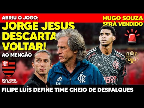 FALOU TUDO: JORGE JESUS ABRE O JOGO SOBRE VOLTA AO FLAMENGO! HUGO SOUZA SERÁ VENDIDO! FESTA NO ACRE