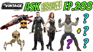 Who is in The Vintage Collection Cantina 4 Pack? TVC Mara Jade? Tandem X-Wing? Dwarf Spider Droid?