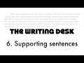 Supporting Sentences and Their Functions
