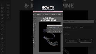 Mastering Adobe Illustrator:3D Gradient Blends & Replacing Spine Tutorial #shorts #adobeillustrator