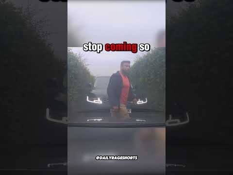 Angry Jeep forces driver to reverse