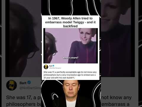 In 1967, Woody Allen tried to embarrass model Twiggy and it backfired