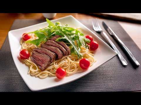 PASTA mit STEAKSTREIFEN - verboten köstlich