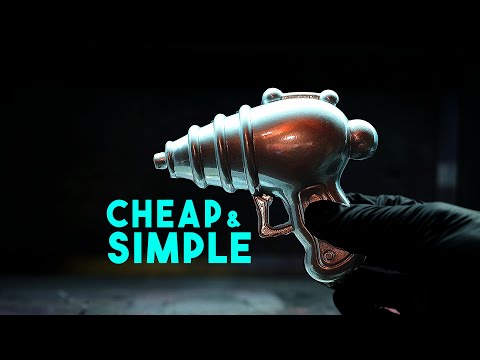 A basically seamless retro raygun from a dollar store bubble blaster.
