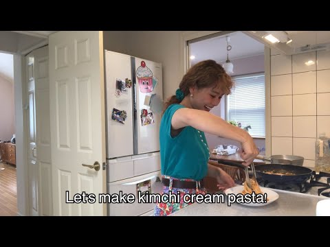 Let’s make kimchi cream pasta! - お料理が大の苦手なわたしとパスタ作ろか