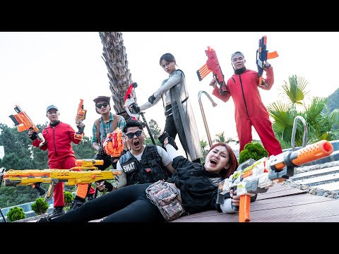 LTT Nerf War : SEAL X Hero vs. Villain Intense Nerf Guns Battle!