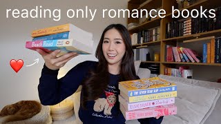 Reading only ROMANCE books for a week ❤️📖