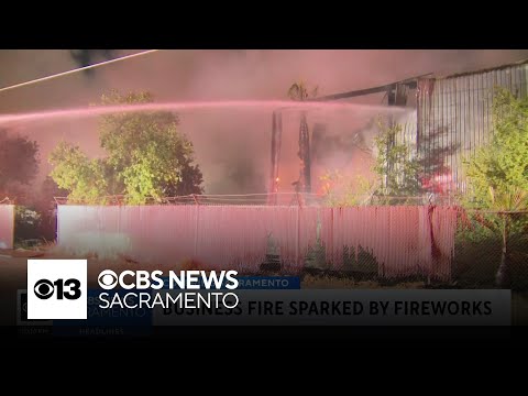 Fireworks caused grass fire that spread to Sacramento business on July 4