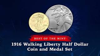 1916 Walking Liberty Coin & Medal Set | Best of the Mint | 2026 Semiquincentennial Program