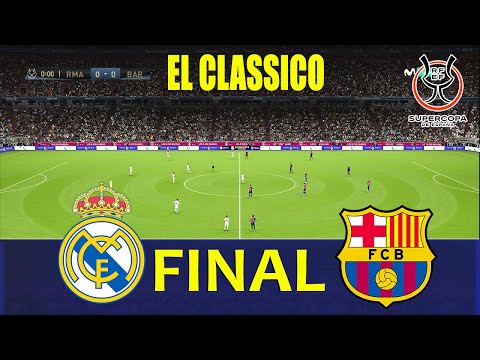 REAL MADRID vs BARCELONA - FINAL Super Cup 2025 | Full Match All Goals | PES Gameplay