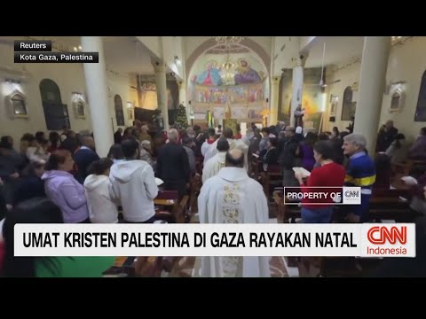 Umat Kristen Palestina di Gaza Rayakan Natal