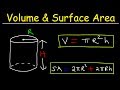 Calculating Volume and Surface Area of Cylinders
