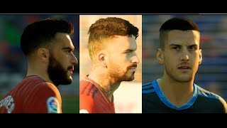 Roberto Torres, Rubén García, Sergio Herrera.| Osasuna Faces FIFA 21 by ALASKA17S