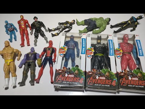 Marvel Superhero Showdown, Spiderman, Groot, Iron Man, Captain America Vs Hulk, VENOM, BATMAN T-REX