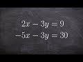 Solving Systems of Equations
