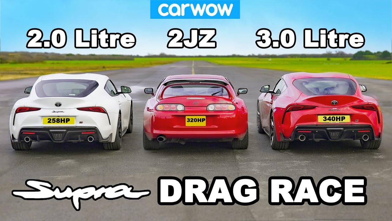 Supra DRAG RACE: 3. 0 v 2. 0 v Mk4!