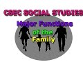 Family Roles and Functions in Society